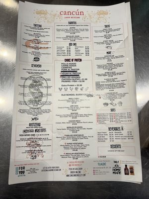 Menu photo 3 Cancun Sabor Mexicano Berkeley, CA