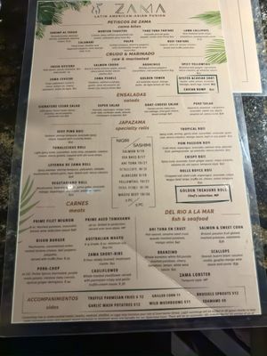 Menu photo 5 Zama San Diego San Diego, CA