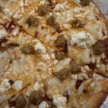 Three Kings Public House - GF spicy sausage and Spicy Sausage & Goat Cheese Flatbreadflatbread - Chicken Wings Near Me - Cottleville, Missouri Three Kings Public House - GF spicy sausage and Spicy Sausage & Goat Cheese Flatbreadflatbread - Chicken Wings Near Me - Cottleville, Missouri