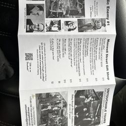 Chicago Prohibition Tours - Pamphlet