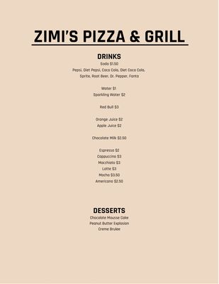 Zimi's Pizza and Grill by null