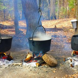 Bruce's Mill Conservation - How maple syrup was made a couple hundred of years ago.