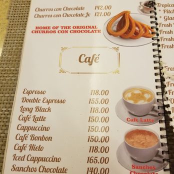 Dulcinea - Churros and coffee menu - Restaurants Near Me - Makati, NCR Dulcinea - Churros and coffee menu - Restaurants Near Me - Makati, NCR
