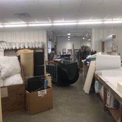 Foam & Fabrics Outlet - Foam cutting area