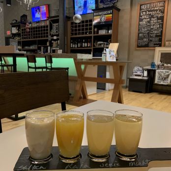 Aladdin's Eatery + Lounge - Our flight of cocktails! - Lebanese Near Me - Cincinnati, Ohio