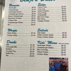Benji’s Diner - Lunch menu
