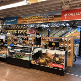 Wheel World sales counter and service area. Wheel World sales counter and service area.