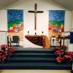 Good Shepherd United Methodist Church - It's always a delight to see how the worship space has been artfully & thoughtfully designed. How holy to see it change throughout the year!