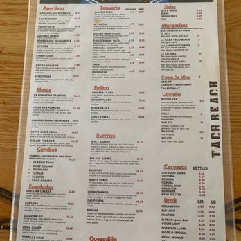 Taco Beach - Menu - Mexican Near Me - Long Beach, California Taco Beach - Menu - Mexican Near Me - Long Beach, California