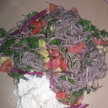 Mad & Vin - Spring Noodle Salad with Barrata - New American Near Me - Solvang, California