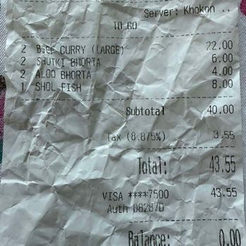 Ittadi Garden & Grill - item no.4 'Sholl fish' was missing - Indian Near Me - Jackson Heights, New York