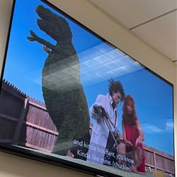 Seibel Vision Surgery - watching Edward Scissorhands in waiting room @ Seibel Vision Surgery