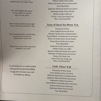 Onori Hand Roll Bar - Sushi Bars Near Me - Temecula, California