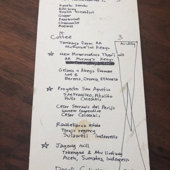 Courier Coffee Roasters - Tea menu - Coffee Roasteries Near Me - Portland, Oregon