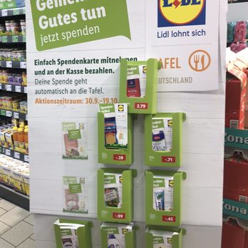 LiDL - Spendenartikel für die Tafel ! Super Aktion! Karte mit entsprechenden Artikel entnehmen , kostet wenig und hilft viel. - Discount Store Near Me - Berlin, BE