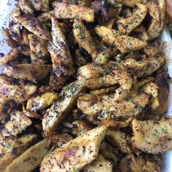 Al-Sham - Chicken Shawerma Entree over seasoned brown rice and with garlic sauce - Halal Near Me - Merion Station, Pennsylvania Al-Sham - Chicken Shawerma Entree over seasoned brown rice and with garlic sauce - Halal Near Me - Merion Station, Pennsylvania