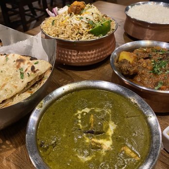 Bowl O Biryani - Palak Paneer, Lamb Vindaloo, Garlic Naan, Chicken 65 Biryani (bone less) - Indian Near Me - Downers Grove, Illinois
