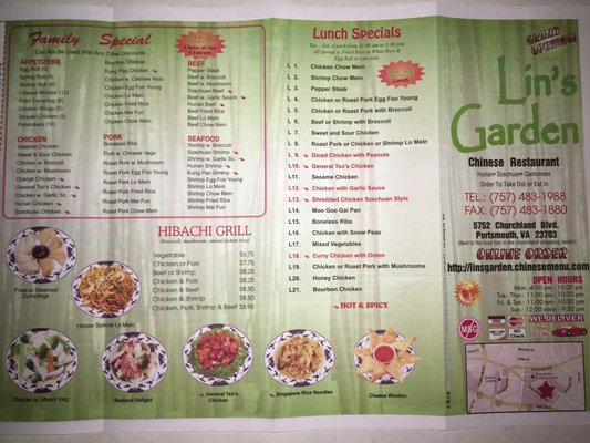 Menu photo 6 Lin's Garden Portsmouth, VA