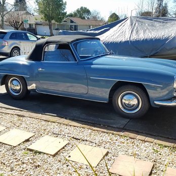 German Motors - Here she is again in 2018. 1961 190SL Thanks German Motors! - Auto Repair Near Me - Cotati, California