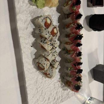 Akami Sushi Bar - Fat Boy Roll and Spicy Tuna Roll - Sushi Bars Near Me - Apex, North Carolina