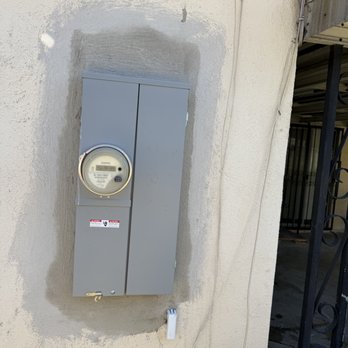 Armor Electric - Stucco job while in drying stage. - Electricians Near Me - Torrance, California Armor Electric - Stucco job while in drying stage. - Electricians Near Me - Torrance, California