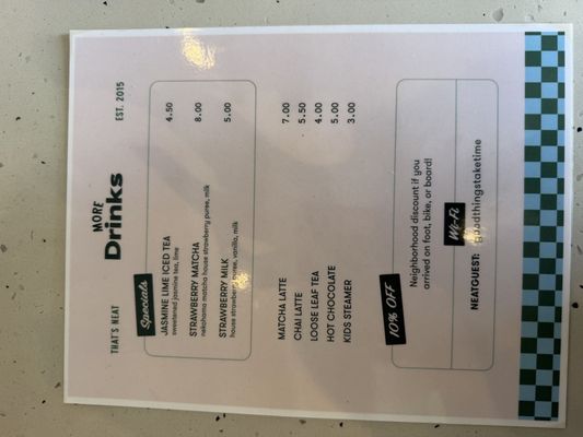 Menu photo 1 Neat Coffee Costa Mesa, CA