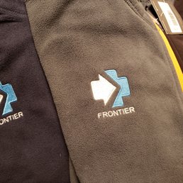 Company logo on fleece zip-up. Great work! Company logo on fleece zip-up. Great work!