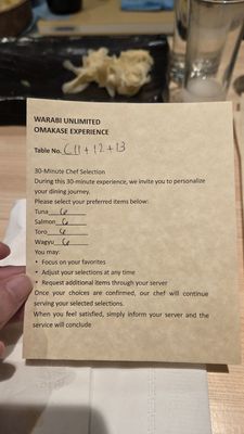 Menu photo 3 Warabi Omakase New York, NY Menu photo 3 Warabi Omakase New York, NY