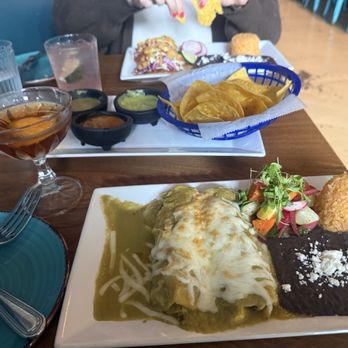 Mesa Maguey - She had the fish tacos and this is the veggie enchilada. Both were absolutely amazing!!! - Tacos Near Me - Oakland, California Mesa Maguey - She had the fish tacos and this is the veggie enchilada. Both were absolutely amazing!!! - Tacos Near Me - Oakland, California