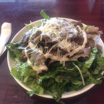 Greek Cafe - Ceaser Salad with Gyro Meat!!! - Greek Near Me - Keller, Texas Greek Cafe - Ceaser Salad with Gyro Meat!!! - Greek Near Me - Keller, Texas