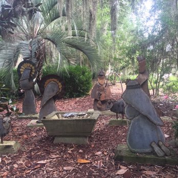 Mepkin Abbey - Their Locally made Nativity scene. - Churches Near Me - Moncks Corner, South Carolina