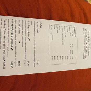 Thai Rama - Menu! - Thai Near Me - Glendale, California
