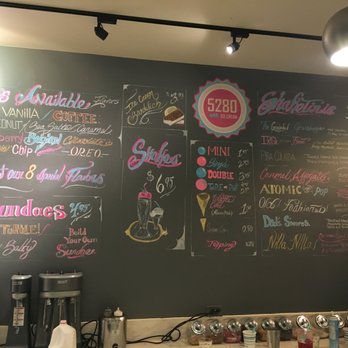 5280 Ice Cream - Menu - Ice Cream & Frozen Yogurt Near Me - Denver, Colorado