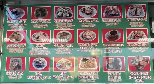 Menu photo 6 Tacos Palacios Toluca lake, CA