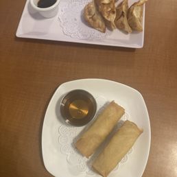 Veggie Spring Roll & Potstickers Veggie Spring Roll & Potstickers