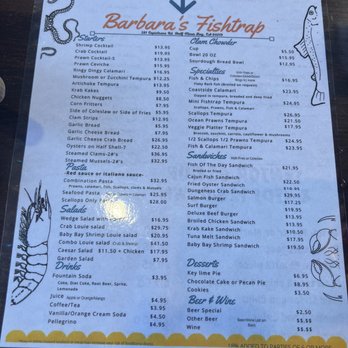 Barbara's Fishtrap - Menu - Seafood Near Me - Half Moon Bay, California Barbara's Fishtrap - Menu - Seafood Near Me - Half Moon Bay, California