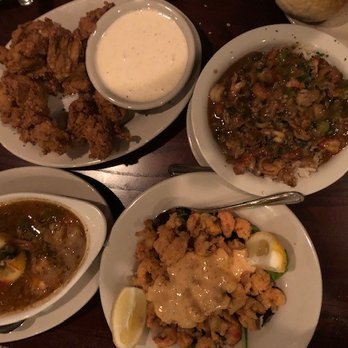 Cajun Queen - The perfect meal of shared appetizers. Fried oysters, crawfish tails, bbq shrimp and crawfish scampi! PERFECTION - Cajun/Creole Near Me - Charlotte, North Carolina