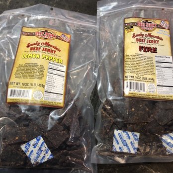 Beef Jerky Experience - Lemon pepper and fire beef jerky - Specialty Food Near Me - Solvang, California