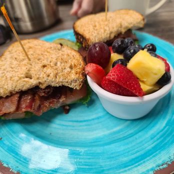Buttermilk Eatery - BLT with fruit cup. - Coffee & Tea Near Me - Pinellas Park, Florida Buttermilk Eatery - BLT with fruit cup. - Coffee & Tea Near Me - Pinellas Park, Florida