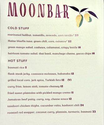 Menu photo 1 Moon Bar Boston, MA Menu photo 1 Moon Bar Boston, MA