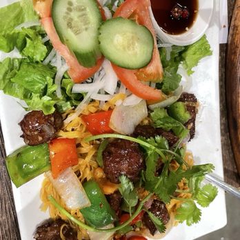 Oc & Lau Restaurant - Shaking beef with egg noodles - the bom! - Vietnamese Near Me - Garden Grove, California Oc & Lau Restaurant - Shaking beef with egg noodles - the bom! - Vietnamese Near Me - Garden Grove, California