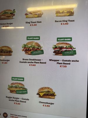 Menu photo 1 Burger King Venezia, VE