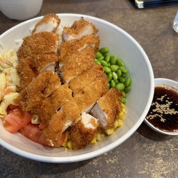 A Table Wayne's Kitchen - Chicken Katsu Mix Bowl - Asian Fusion Near Me - Manteca, California A Table Wayne's Kitchen - Chicken Katsu Mix Bowl - Asian Fusion Near Me - Manteca, California