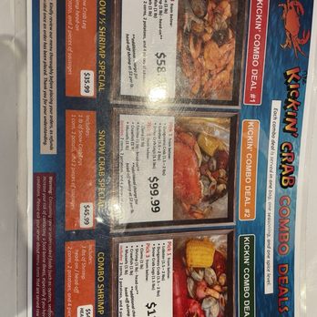 The Kickin' Crab - Menu - Cajun/Creole Near Me - Mesa, Arizona