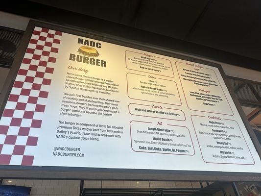 Menu photo 3 NADC Burger Austin, TX