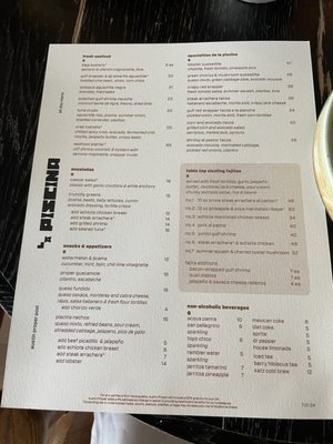 Menu photo 6 La Piscina Austin, TX Menu photo 6 La Piscina Austin, TX