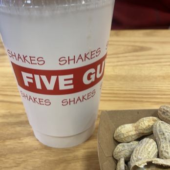 Five Guys - a cup of coffee and peanuts - Burgers Near Me - North Conway, New Hampshire Five Guys - a cup of coffee and peanuts - Burgers Near Me - North Conway, New Hampshire