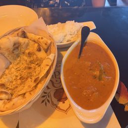 Tikka masala paneer , rosemary garlic naan Tikka masala paneer , rosemary garlic naan