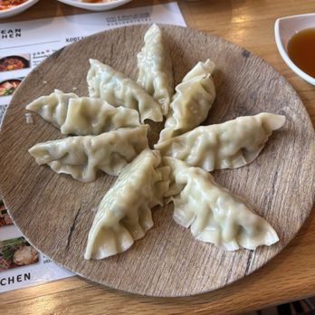 Korean Kitchen - Steamed dumplings (overcooked and arrived cold) - Korean Near Me - Wake Forest, North Carolina