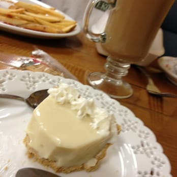 Dan's Grill - Key lime pie that I had to try first and a fancy coffee drink.  And yeah they are worth the splurge! - Cuban Near Me - Blairsville, Georgia